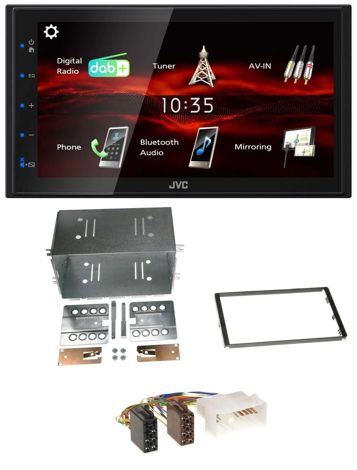 JVC USB Bluetooth MP3 DAB 2DIN Autoradio für Kia Optima Magentis 05-10