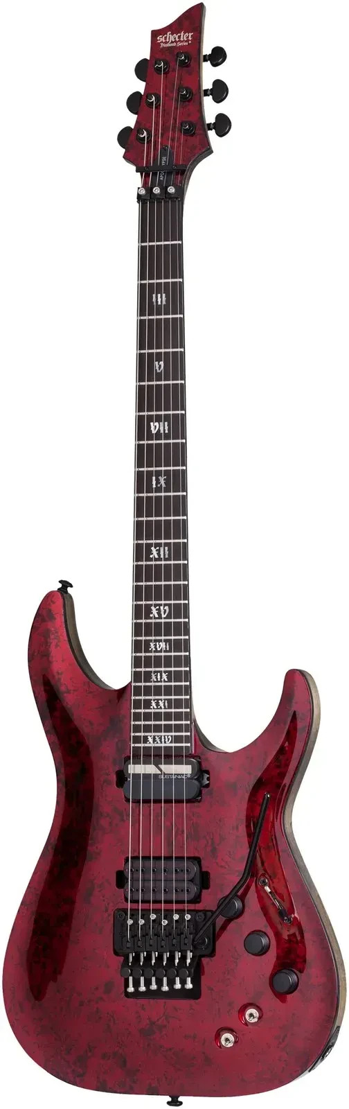 Б/У Электрогитара Schecter Apocalypse C-1 FR S Red Reign Floyd Rose, Sustainiac