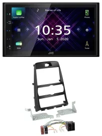 JVC DAB 2DIN MP3 Bluetooth USB Autoradio für Hyundai Genesis BK 10-12