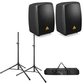 Behringer Europort MPA40BT 40W All-In-One Wireless Portable PA System, 2-Pack, B