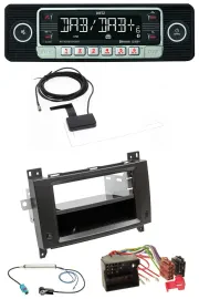 Dietz DAB Bluetooth USB MP3 Autoradio für Mercedes Viano Vito 06-14 schwarz