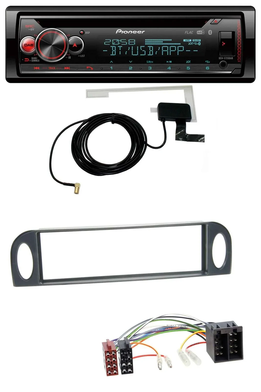 Автомагнитола для Citroen C5 (до 2004) Pioneer DAB, CD, MP3, USB, Bluetooth