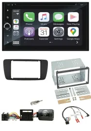 Автомагнитола для Seat Ibiza Blaupunkt 2DIN Bluetooth DAB USB DVD с поддержкой кнопок на руле