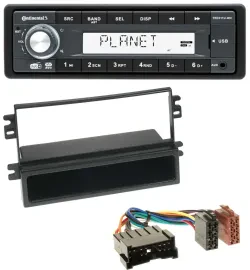 Continental MP3 AUX USB DAB 1DIN Autoradio für Kia Carens II (2004-2006)
