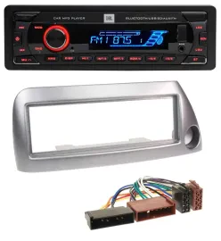 JBL AUX MP3 USB Bluetooth SD Autoradio für Ford Ka bis 2008 silber-metallic