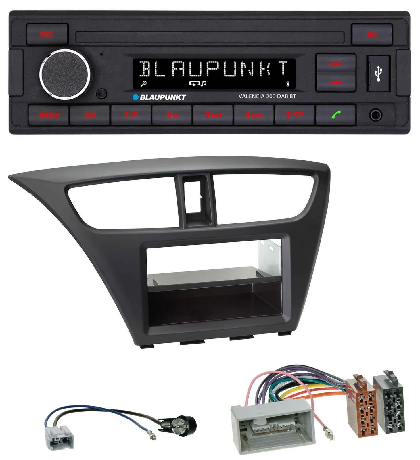 Blaupunkt DAB MP3 Bluetooth USB Autoradio für Honda Civic (ab 2012)