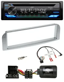 JVC Bluetooth Lenkrad USB DAB CD Autoradio für Alfa 147 GT silbergrau