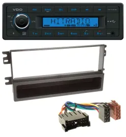 Автомагнитола VDO Bluetooth, USB, AUX, MP3 для Kia Shuma 2/Sephia II/Mentor