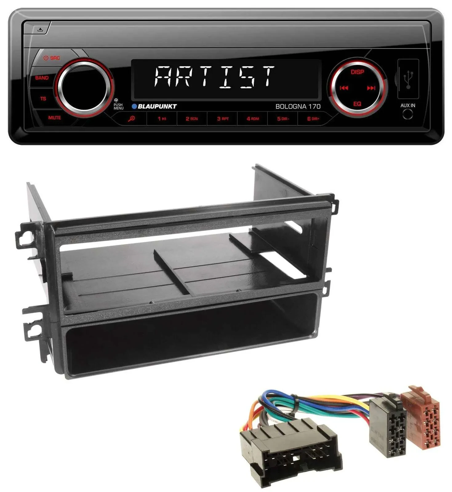 Blaupunkt SD USB 1DIN MP3 AUX Autoradio für Hyundai Santa Fe Sonata bis 05