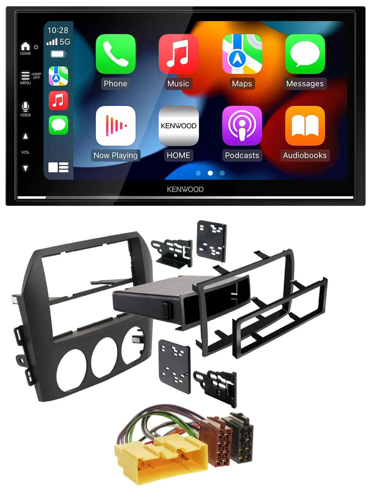 Kenwood DAB USB Bluetooth 2DIN MP3 Autoradio für Mazda MX 5 NC 2005-2008