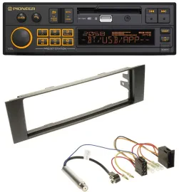Pioneer DAB MP3 USB Bluetooth Autoradio für Audi A3 (8P, 03-06) - ISO