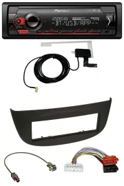 Автомагнитола Pioneer DAB, USB, MP3, Bluetooth для Renault Twingo (с 2015) черный