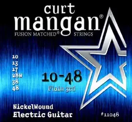 Струны для электрогитары Curt Mangan 1048 Electric Nickel Wound 10-48