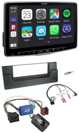 Alpine Lenkrad USB Bluetooth DAB Autoradio für BMW 5er E39 1996-2004 Aktivsystem