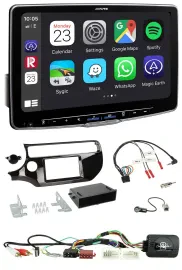 Alpine Lenkrad USB Bluetooth DAB Autoradio für Kia Rio UB ab 03/2015 piano schwa