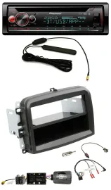 Автомагнитола для Fiat 500L Pioneer USB, DAB, Bluetooth, CD, поддержка кнопок на руле