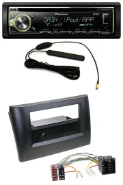 Pioneer MP3 USB CD DAB AUX Autoradio für Fiat Stilo 192 01-08 Ablagefach