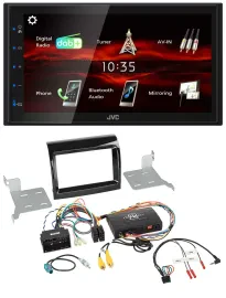 JVC USB Bluetooth Lenkrad DAB 2DIN Autoradio für Fiat Citroen Peugeot Infoadapte