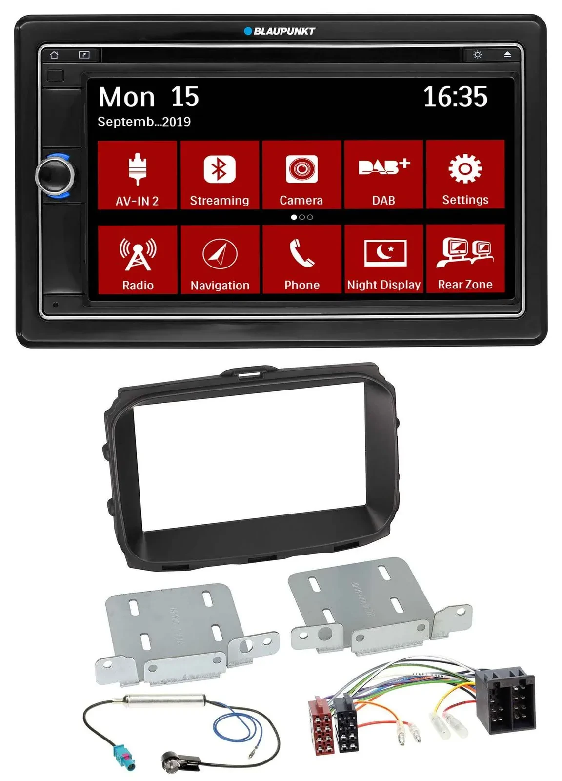 Blaupunkt Bluetooth DAB 2DIN USB DVD MP3 Autoradio für Alfa Giulietta 2013-2021