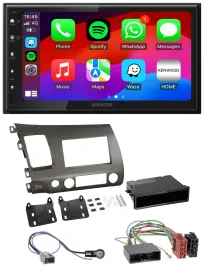 Kenwood MP3 USB DAB 2DIN Bluetooth Autoradio für Honda Civic Hybrid FD3 06-10 an