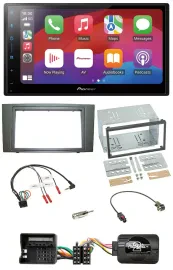 Pioneer DAB USB Lenkrad Bluetooth 2DIN Autoradio für Ford Mondeo 2003-2007 schwa
