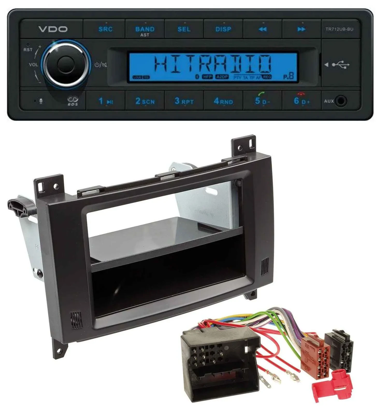 Автомагнитола для Mercedes A-/B‑Class, Vito VDO Profiversion Bluetooth, USB, AUX, MP3