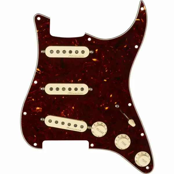 Комплект звукоснимателей для электрогитары Fender Pickguard Vintage Noiseless Strat Tortoise