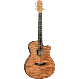 Электроакустическая гитара Luna Guitars High Tide Exotic Wood Cutaway Grand Concert A/E Guitar Mahogany