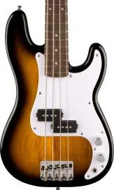 Бас-гитара Squier Mini Precision Bass короткая мензура, 4-струнная, накладка лаурель, 2-Color Sunburst