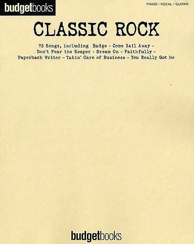 Ноты MusicSales BUDGETBOOKS CLASSIC ROCK PVG