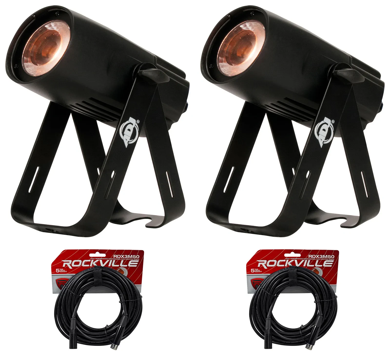 Светодиодный прибор American DJ Saber Spot DTW Compact LED с кабелем (пара)