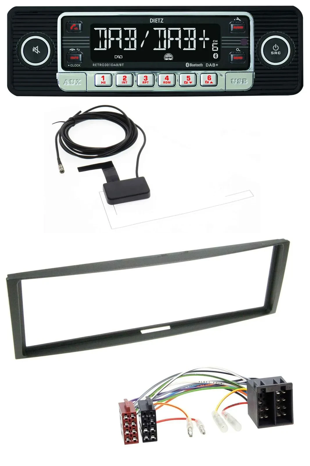 Dietz DAB Bluetooth USB MP3 Autoradio für Renault Megane Megane Scenic Modus Cli