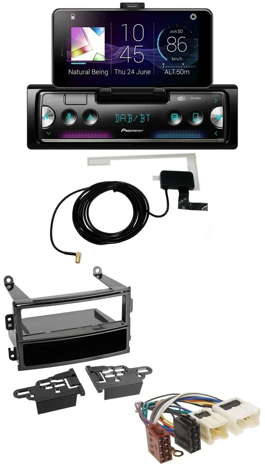 Автомагнитола Pioneer DAB Bluetooth MP3 USB для Nissan 350Z Roadster 2003–2005