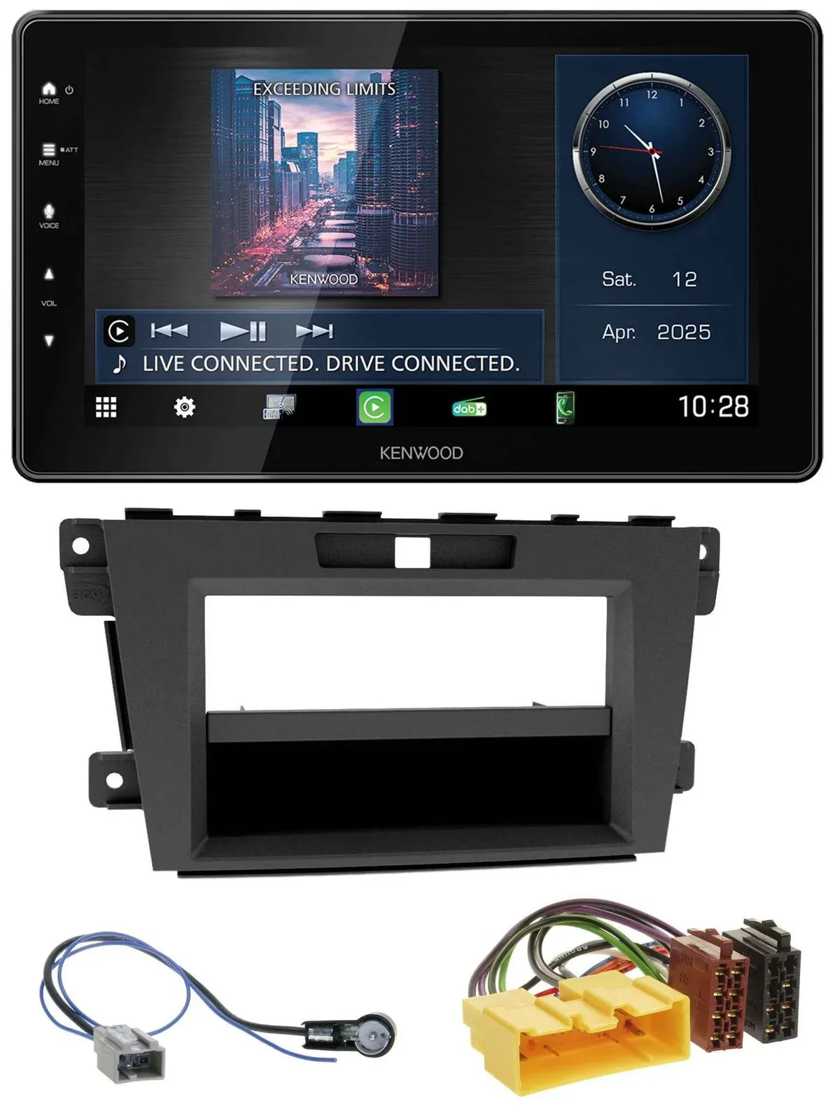 Kenwood MP3 Bluetooth USB DAB Autoradio für Mazda CX-7 (2009-2013)