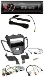 Pioneer MP3 DAB 1DIN Lenkrad USB Autoradio für Ford Fiesta 10-17 ohne Display sc