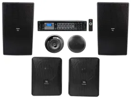 JBL Restaurant Kit w/6-Zone Amplifier+(2) 8"+(2) 5.25"+(2) 6.5" Ceiling Speakers