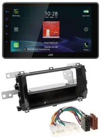 JVC DAB MP3 Bluetooth USB Autoradio für Toyota Auris (ab 2013) schwarz