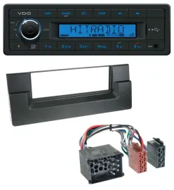VDO AUX Bluetooth USB MP3 Autoradio für BMW 5er (E39) X5 (E53) Rundpin