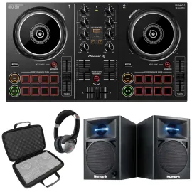 Pioneer DDJ-200 Portable Smartphone Tablet PC/Mac DJ Controller w Speakers Pack