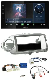 Kenwood Lenkrad Bluetooth USB DAB Autoradio für Toyota Yaris 2011-2014 silber 28