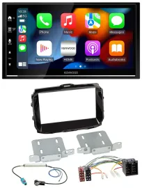 Kenwood DAB USB Bluetooth 2DIN MP3 Autoradio für Alfa Romeo ISO ab 2013 piano