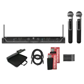 LD Systems U305.1 HHD 2 Dual Wireless Handheld Mic System with Case