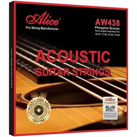 Струны для акустической гитары Alice AW438 Medium 13-56