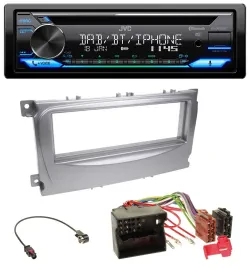 JVC Bluetooth MP3 USB DAB CD Autoradio für Ford S-Max Mondeo 07-14 silber