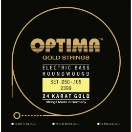 OPTIMA 2399 24K Gold Strings 050-105 Long Scale