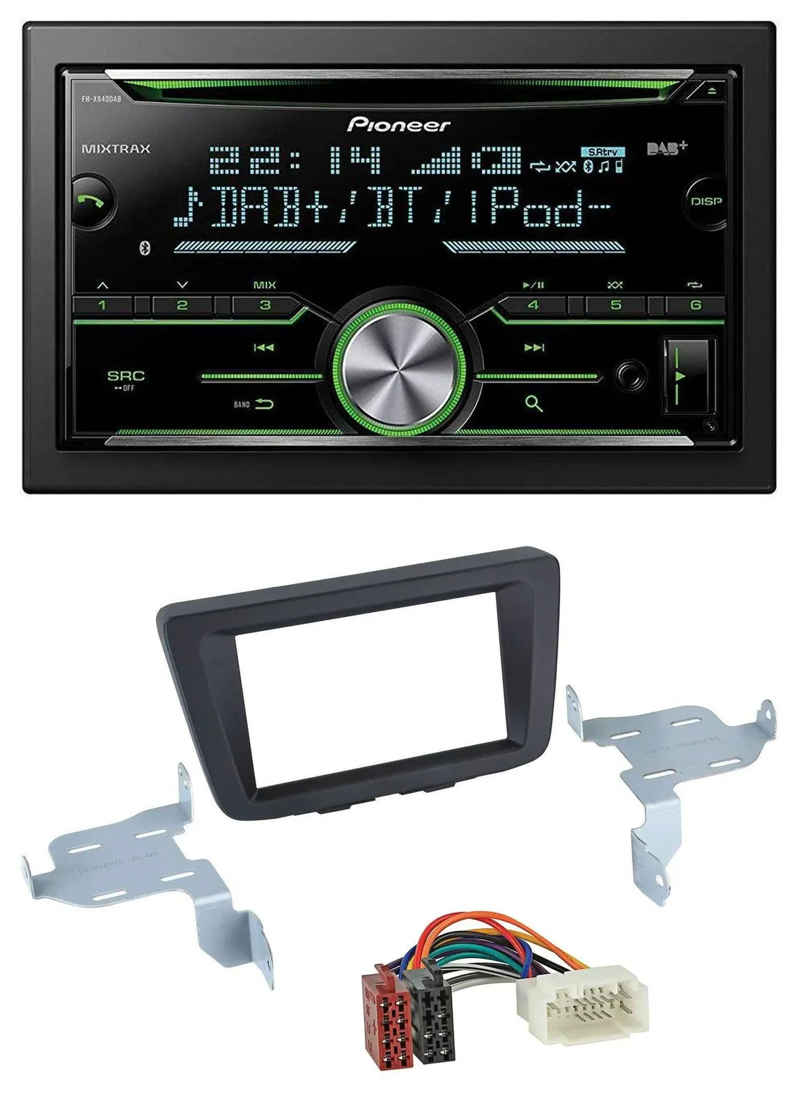 Автомагнитола Pioneer 2DIN Bluetooth MP3 DAB USB CD для Suzuki Baleno (EW, с 2016)