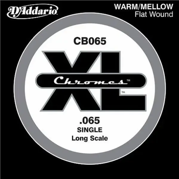 Струна одиночная D'Addario CB065 Chromes Flat Wound 065