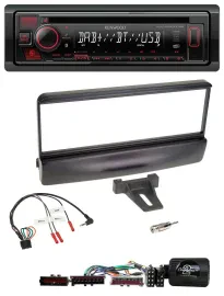 Kenwood Lenkrad CD USB Bluetooth DAB Autoradio für Ford Mondeo 2000-02 schwarz