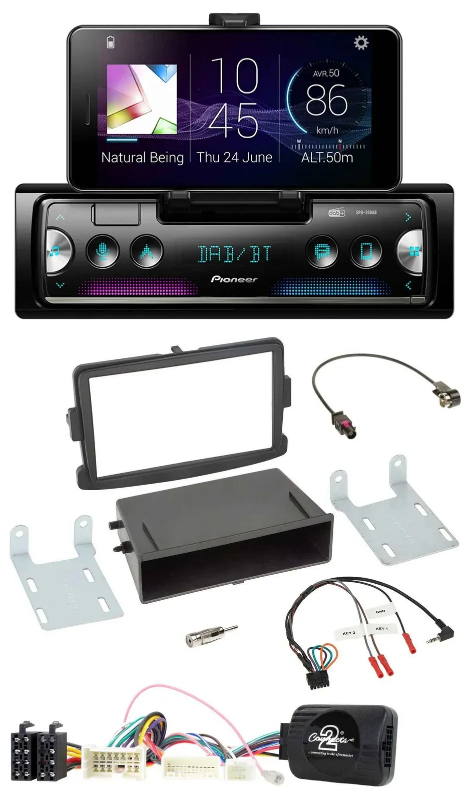 Автомагнитола Pioneer USB Bluetooth DAB для Dacia Dokker/Duster/Lodgy (с 2012)