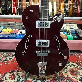 Полуакустическая бас-гитара Gretsch Electrotone Bass H-H Burgundy Wine Red 2005 Japan W/Case